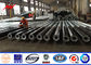 15M kundengebundene galvanisierte Stahlsendeleistung Pole ringsum 6mm Stärke fournisseur