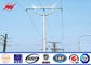 ASTM-A123 galvanisierte Standardstahlstrommast-Verteilung 69 KV-Stromleitung Pole fournisseur