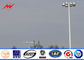 Galvanisierter achteckiger 45M hoher Mast heller Pole mit dem Plattform-Klammer-Arm für Stadions-Beleuchtung fournisseur