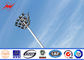 GR50 Seiten-Stadions-Licht-beleuchtet hoher Mast-Turm 10nos 200W HPS des Stahl-12 mit Rasing Sytem Maintanence fournisseur
