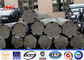Polygonales konisches rundes Bitumen galvanisierte Stahl-Polen für obenliegende Linie 132kv fournisseur