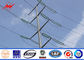 69kv elektrischer galvanisierter Stahl-Pole, Verteilungs-Linie Stahl-Strommast fournisseur