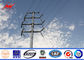 Galvanisiert und Bitumen Stahl-Pole für Netzverteilungs-Linie Pole fournisseur