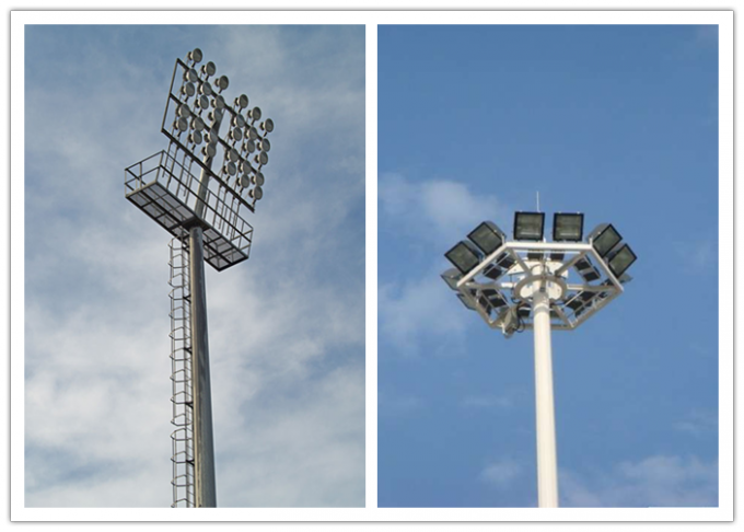 50m malende hohe Mastpfosten-Sportzentrumbeleuchtung mit anhebendem System 0