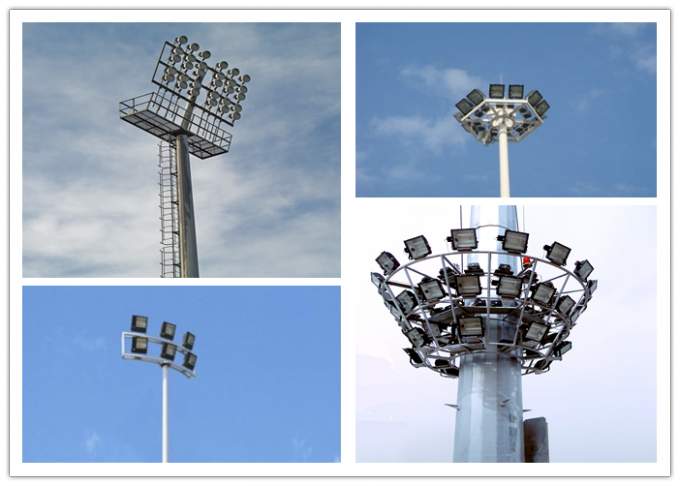 35m multi- pyramidenförmiger hoher Mast-Pole-Sport-helles Pole-konoides Poly 1