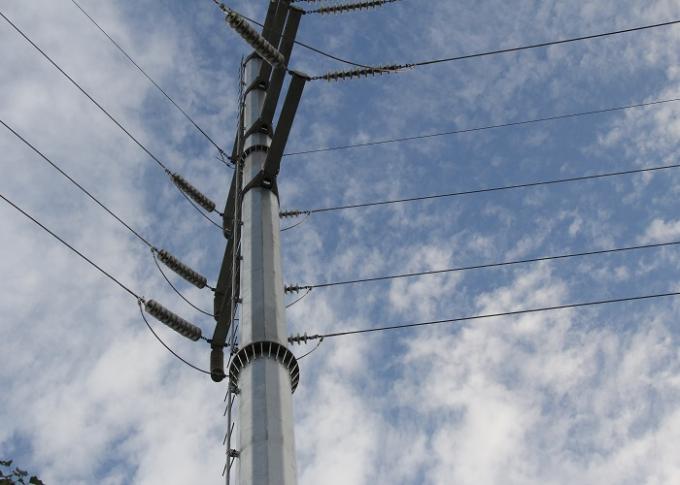 30m Energiebeschichtung galvanisierte Eleactrical-Strommast für Kabel 110kv 0