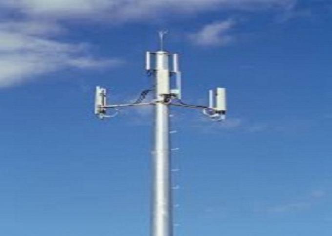 35m Höhe galvanisierter Polen Mono-Pole Turm Dan 1800 konischer Pole ASTM A 123 1