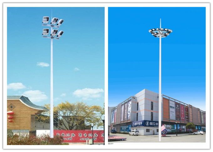 50m multisidedl hohe Mastpfosten-Sportzentrumbeleuchtung mit anhebendem System 1