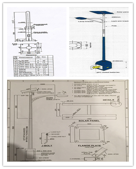 Hohes Mast-Quadrat/Yard/industrielles Straßenlaterne-Pole-konisches galvanisiert 1