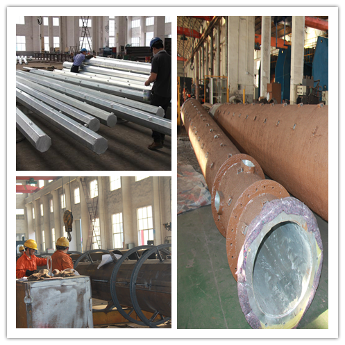 Kundengebundene sich verjüngende Röhren- Stahl-Strukturen Electric Powers Pole, ISO9001 1