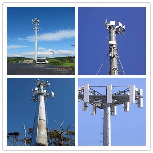 Hochspannung galvanisierter elektrischer Monopole Telekommunikations-Stahlturm 1