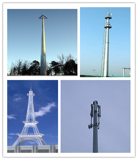 Stahl- Telekommunikations-zelluläre Antennen-Mono-Pole-Turm für Kommunikation, ISO 9001 0