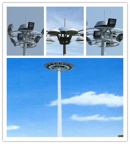 23m hoher Mast-Lichtmast 15 3 Abschnitt-HDG * 2000w für Flughafen-Beleuchtung 0