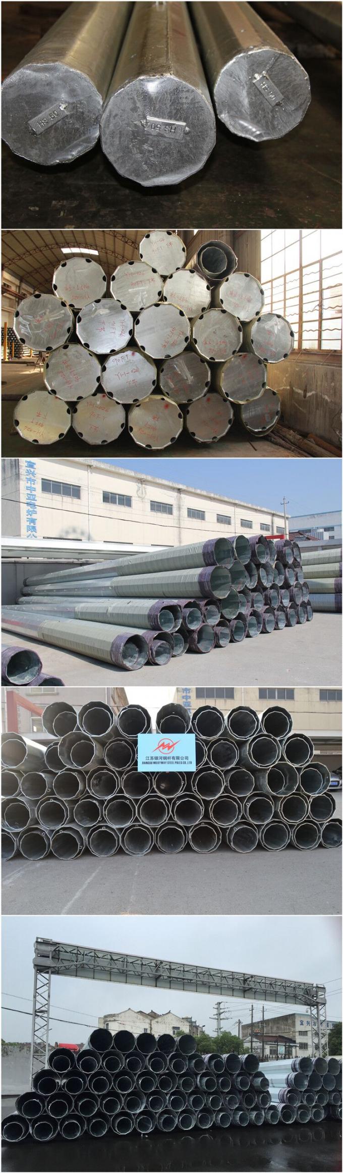 Elektrische galvanisierte Stahl-Pole Fernleitung Pole ASTM A36 Q235 Q345 1