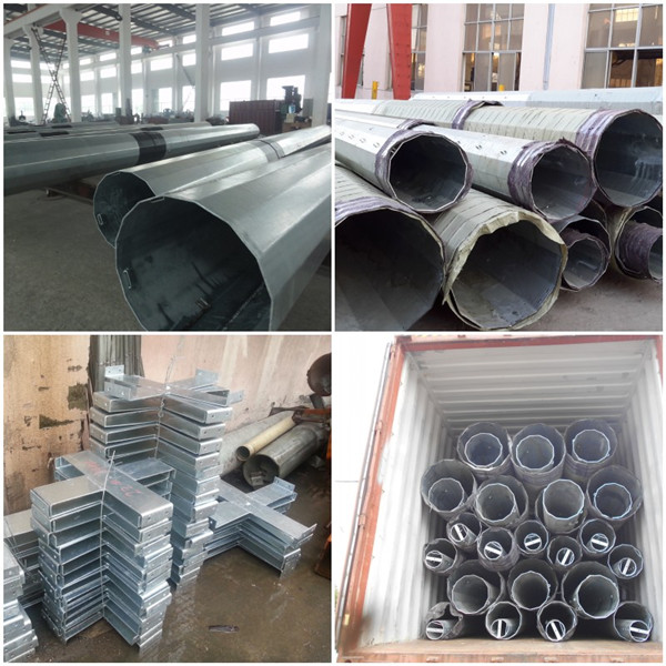 12m 850Dan 1,0 Sicherheitsfaktor-verbindet Stahlstrommast-Metallverjüngung Form in Philippinen 0