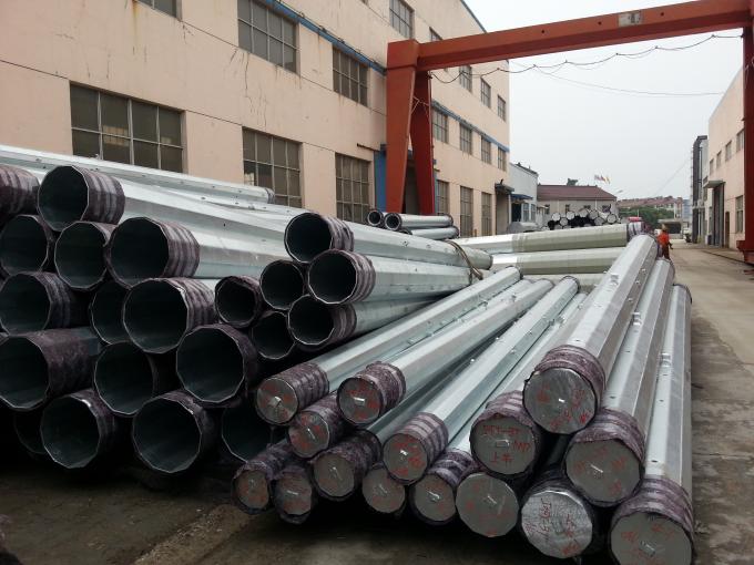 9 Meter galvanisierter Stahl- Röhren-Standard Pole-Stahlstrommast-ASTM A123 0