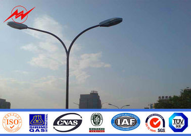 China Polygonaler runder Querarm StahlstraßenlaternePolen, Lampe im Freien Pole fournisseur