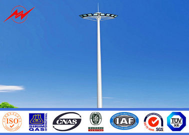 China Goldene schweißende hohe Mast-Lichtmaste der Farbe15m für Flughafen/Schule/Landhäuser fournisseur