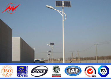 China Schwarze Oberflächenfarbe 14m galvanisierte Straßenlaterne Pole/Solarlichtmaste fournisseur