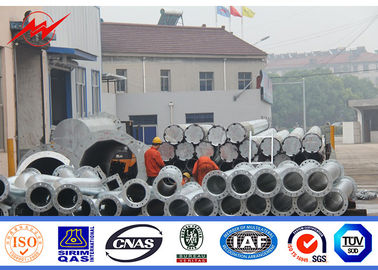 China 12m Verteilungspfeiler Verzinkter elektrischer Stahl-Kraftpfosten Kreuzarm fournisseur
