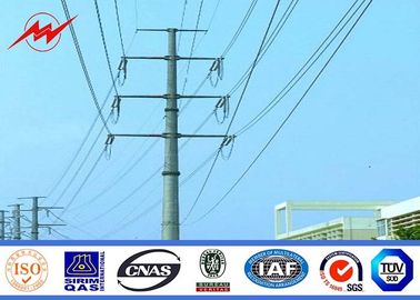 China 15m bewaffnet 18m galvanisiertes Stahlpole-Bitumen elektrischer Leistung mit Kreuz ISO 9001 fournisseur