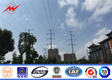 China galvanisierte elektrischer Pfosten 400kv StahlturmKraftübertragungs-Stahlpfosten fournisseur