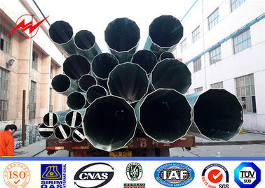 China Gerade/dehnbares heißes Bad galvanisierte Stahl 10m achteckiger metallischer Pole mit elektrischen Zusätzen fournisseur