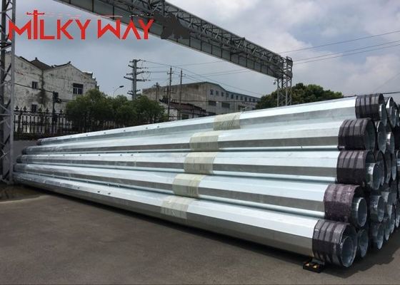 China Stromverteilung Elektrische Stahlpole 35FT 40Ft Hot Dip Galvanized Finish fournisseur