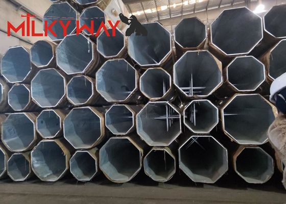 China 80FT 90FT 138KV verzinkte Strommasten für die elektrische Verteilung fournisseur