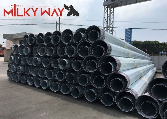 China 14m Klasse 3 Klasse 4 Feuerverzinkter Stahlmast für 33kV Übertragungsleitung fournisseur