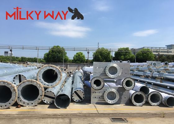 China 80 Fuß 90 Fuß 1400 kg Bitumen 5 mm Strommast für die Stromübertragung fournisseur
