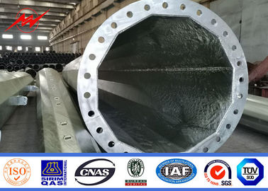 China 100ft elektrische galvanisierte Stahlstrommast-Verteilungs-Linie Pole fournisseur
