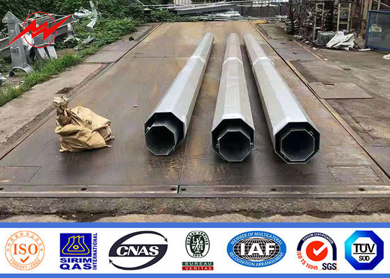 China Stahlstrommast-traditionelle galvanisierte Verteilung 69kv 60ft 65ft 70ft fournisseur