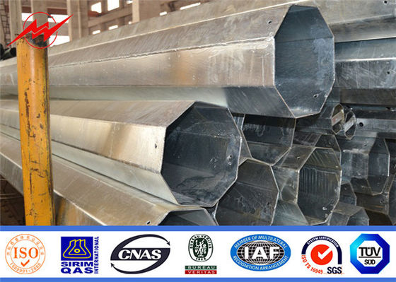 China 8 - 18m heißes Bad galvanisierte Stahlmaterielle Runde des Strommast-Gr65/konische Form fournisseur