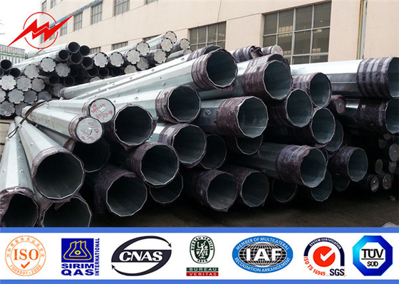 China 10M 33kv Übertragungsleitung Hot Dip Galvanized Steel Power Pole mit anpassbarem Design fournisseur