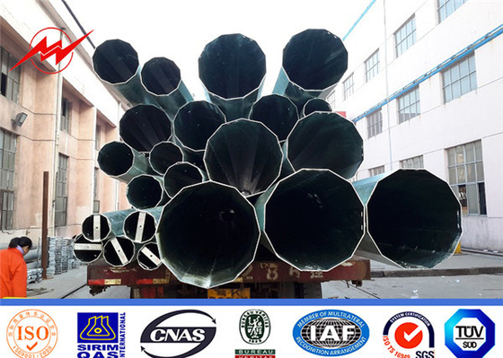 China 138KV anpassbarer Stahl-Nutzstapel mit Kletterleiter und Ankerbolz fournisseur