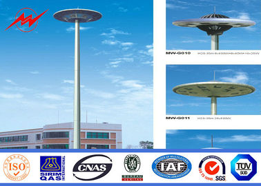 20m multisided galvanisierter hoher Mast Pole für Sportzentrumbeleuchtung fournisseur