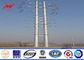 Stahlstrommast 5KN 16sides 8m für obenliegende Übertragungsleitungsenergie mit Ankerbolzen fournisseur