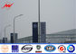 Straßenlaterne-Pole-Stahlpfosten des Straßenrand-10m mit Anzeigenfahne fournisseur