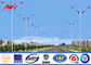 Einzelne Mast-Straßen-StahlLichtmaste der Arm-Q235 hohe galvanisierten StraßenlaternePole fournisseur