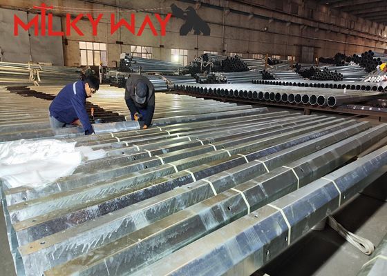 9m 200dan 400dan 650dan Verzinkte Übertragung Elektrische Metallstange Für Verteilungsleitung fournisseur