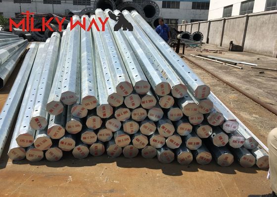 9m 200dan 400dan 650dan Verzinkte Übertragung Elektrische Metallstange Für Verteilungsleitung fournisseur