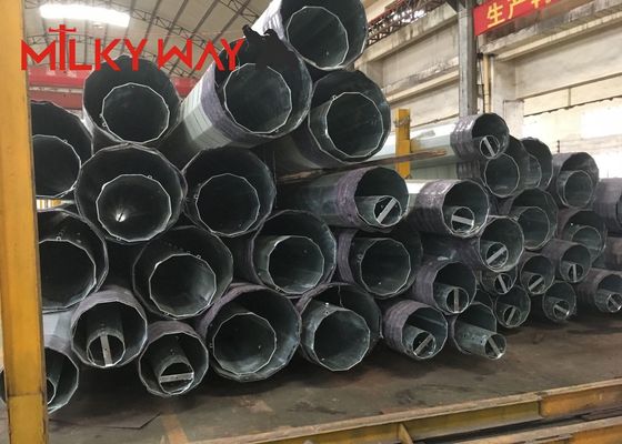 9m 200dan 400dan 650dan Verzinkte Übertragung Elektrische Metallstange Für Verteilungsleitung fournisseur