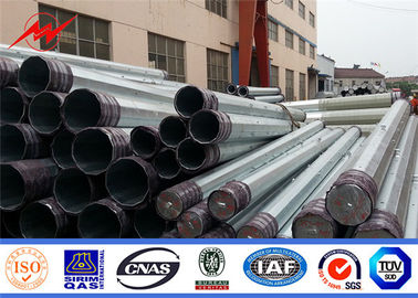 10M 33kv Übertragungsleitung Hot Dip Galvanized Steel Power Pole mit anpassbarem Design fournisseur