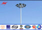 Parklicht-polygonaler hoher Mast Pole mit anhebendem anhebendem und anhebendem System des Systems fournisseur