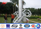 Parklicht-polygonaler hoher Mast Pole mit anhebendem anhebendem und anhebendem System des Systems fournisseur