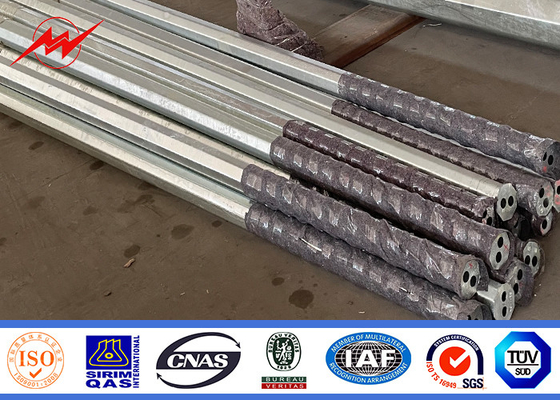 Hot Dip Galvanized elektrische Übertragungsstange für starke Windwiderstand und Haltbarkeit fournisseur
