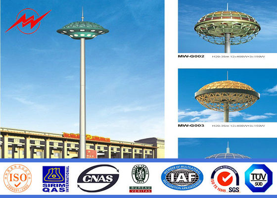 besonders angefertigte 30m Q345 galvanisierten hohen Mast Polen mit anhebenden Systemen