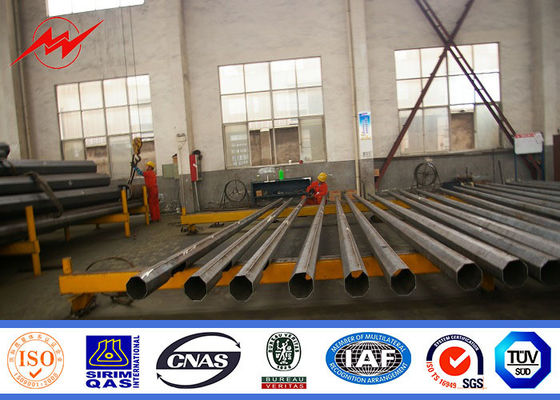 8m einarmiges heißes Bad galvanisierte Stahlpfosten für Fahrstraßenbeleuchtung