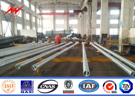7m heißes Bad doppelten Armes galvanisierte Stahlpfosten für Straßenbeleuchtung